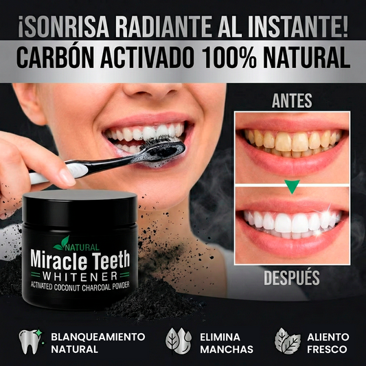 Promo 2x1 Blanqueamiento Dental con Carbón Activado